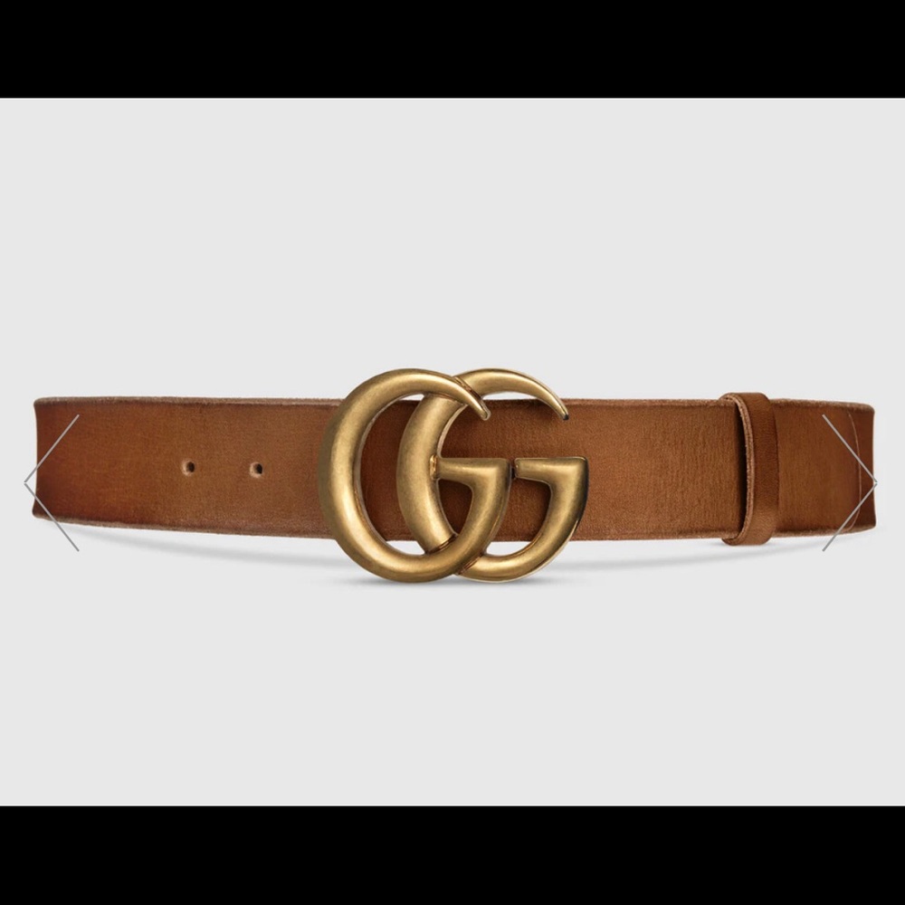Gucci Leather belt with Double G buckle size 90